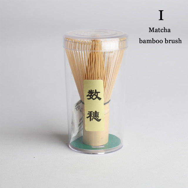 Bamboo Tea Whisk Matcha Point Green Tea Powder Appliance Matching Tool can CSV