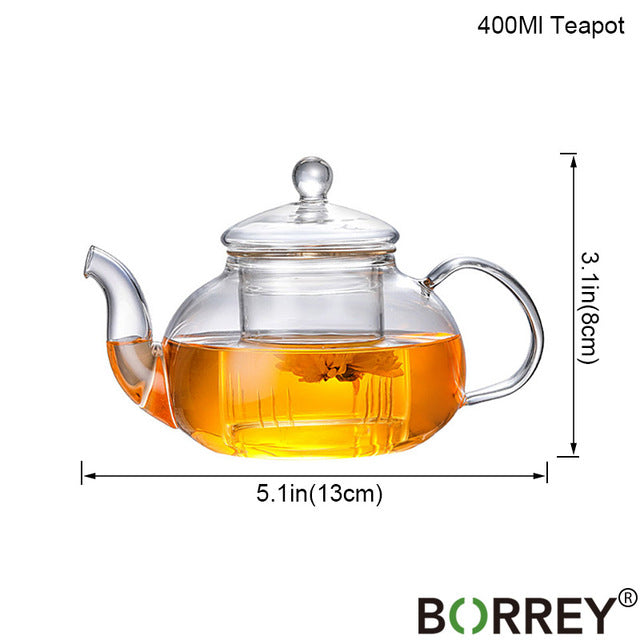 Heat-resistant Glass Teapot Double Wall Glass Teacup