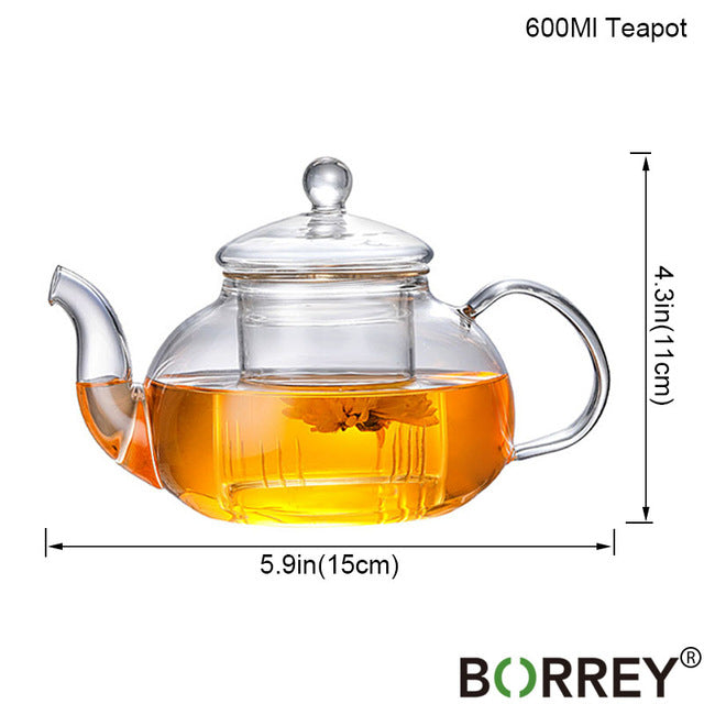 Heat-resistant Glass Teapot Double Wall Glass Teacup