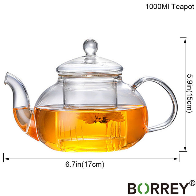 Heat-resistant Glass Teapot Double Wall Glass Teacup