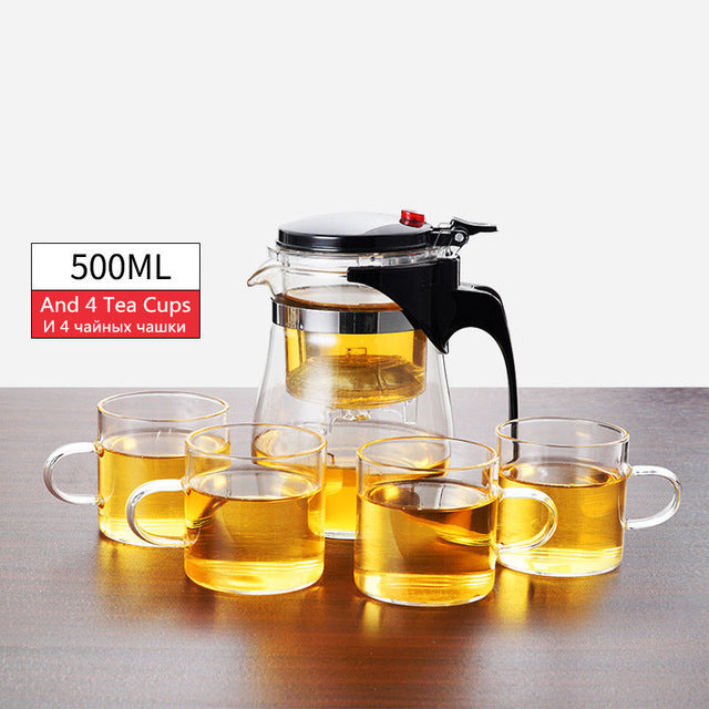 Tea Infuser Tea Set w/6 Cups