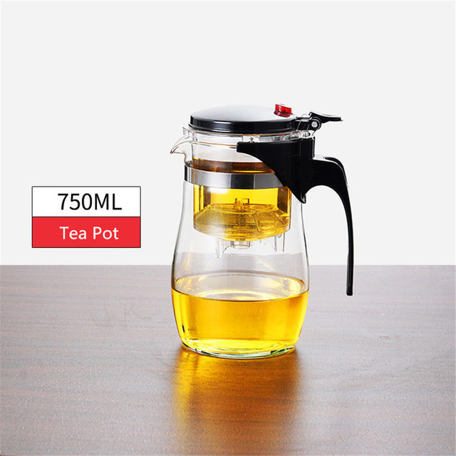 Heat Resistant Glass Tea Pot Tea Infuser