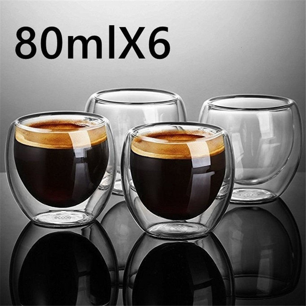 New Heat-resistant Double Wall Glass Cup