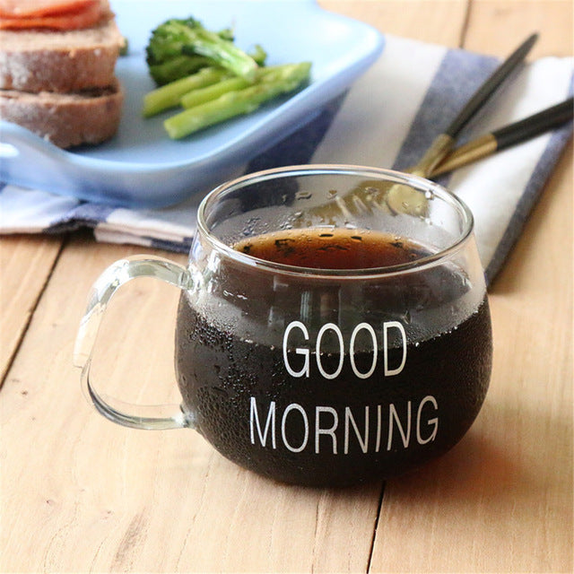 1Pcs Glass Breakfast Cup