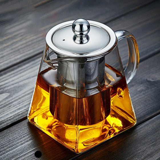 1.5l Big Transparent Borosilicate Glass Teapot Heat-resistant