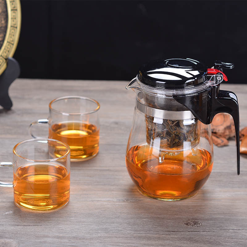 Heat Resistant Glass Teapot With Infuser